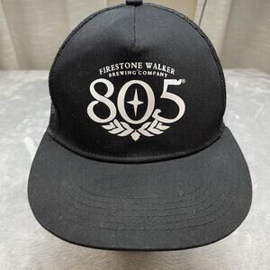 805 Firestone Walker Brewing Trucker Hat Cap Black Mesh Snapback‎ Adjustable